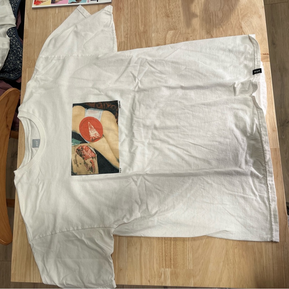 HUF White Graphic T-Shirt